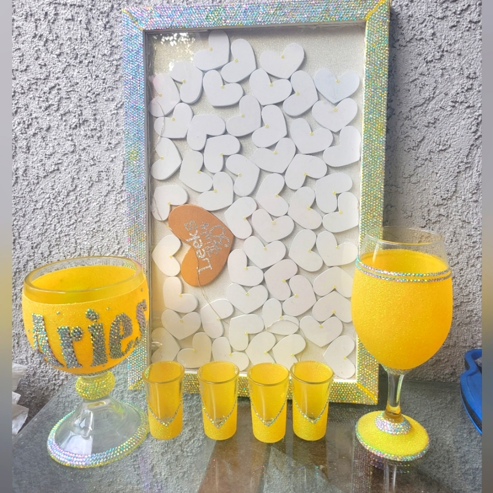 Goblet & wine glasses